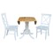 International Concepts 42 in. Dual Drop Leaf Table with 2 Cross Back Dining Chairs - 3 Piece Dining Set K02-42DP-C08-613P - alternate 6